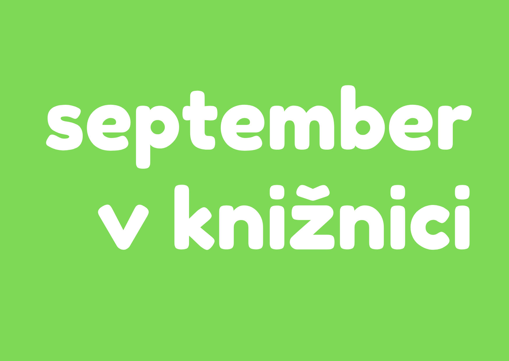 Septembrové podujatia